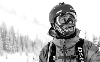 george rodney looking through clear goggles