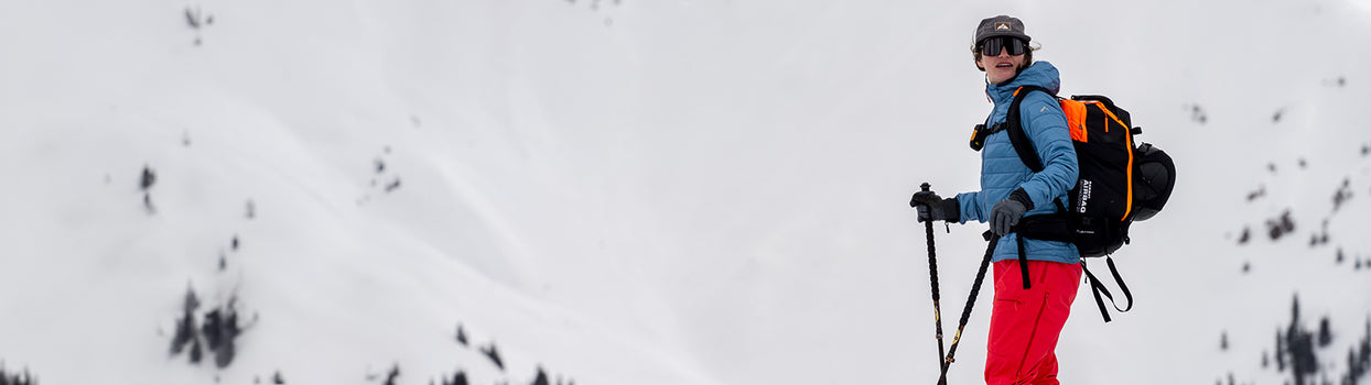 skier on ridge