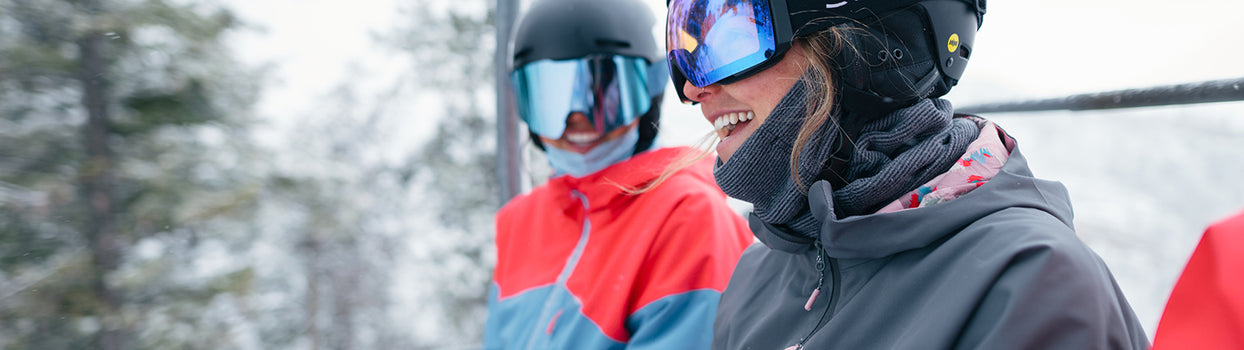 smiling on chairlift