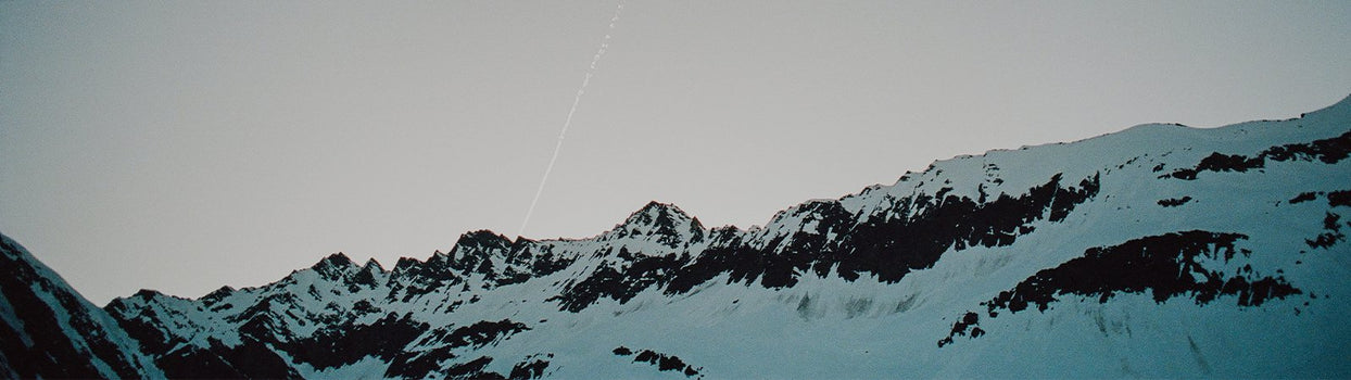 alaskan ridgeline at dusk