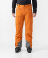 on-model image of strafe outerwear fall/winter 23/24 collection mens summit pant in amber