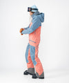 on-model image of strafe outerwear fall/winter 23/24 collection womens sickbird suit in sunset
