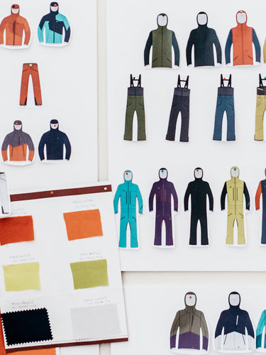 catalog drawings on wall