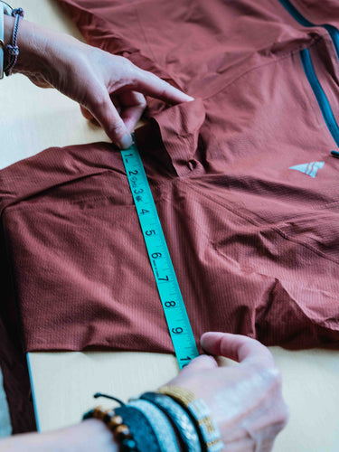 pia measuring a strafe jacket