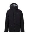 studio image of strafe outerwear 2023 nomad 3l shell jacket in black color