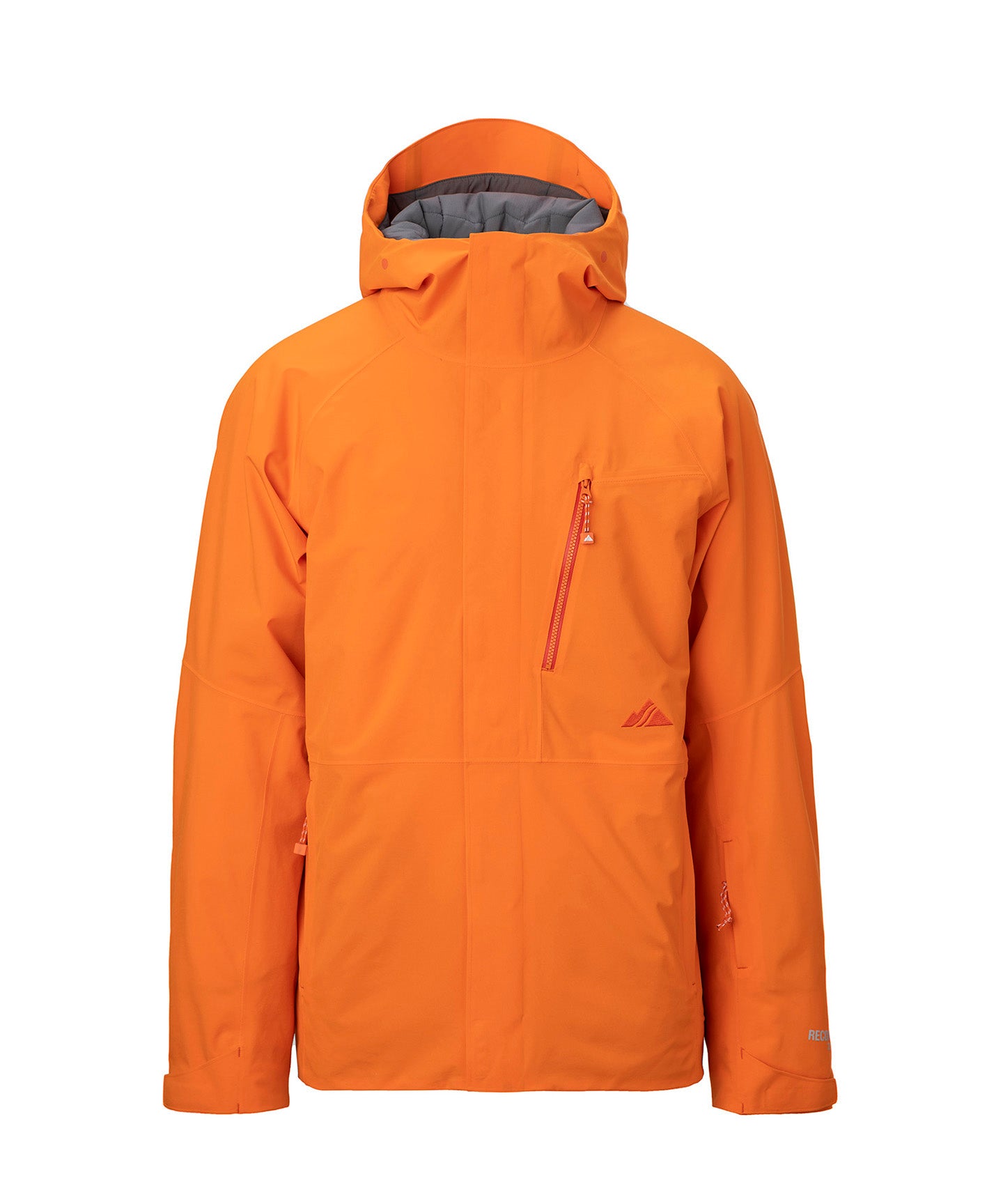 studio image of strafe outerwear 2023 hayden 2l insulated jacket in tangerine color