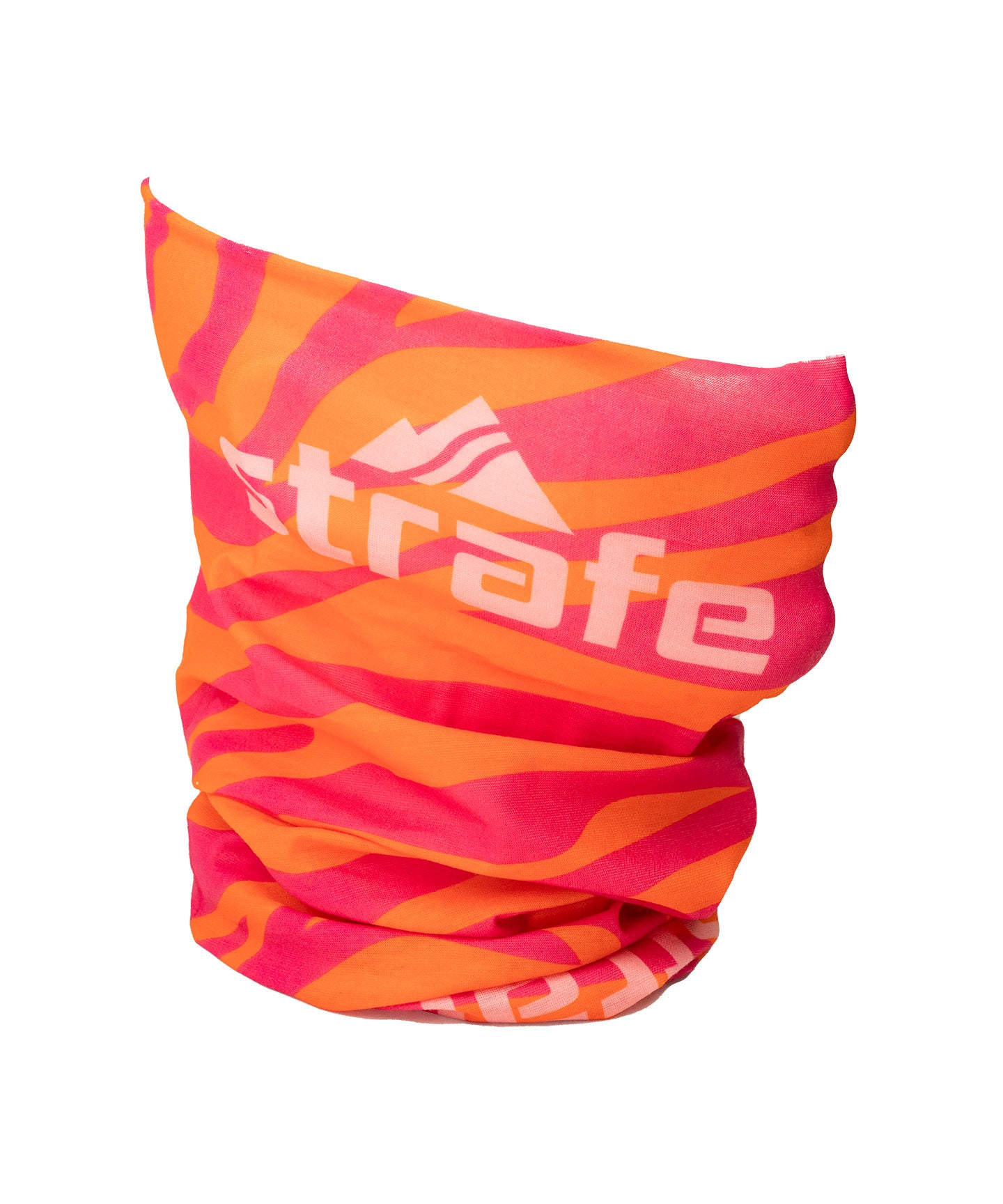studio image of strafe outerwear 2023 strafe facemask fuchsia team icons