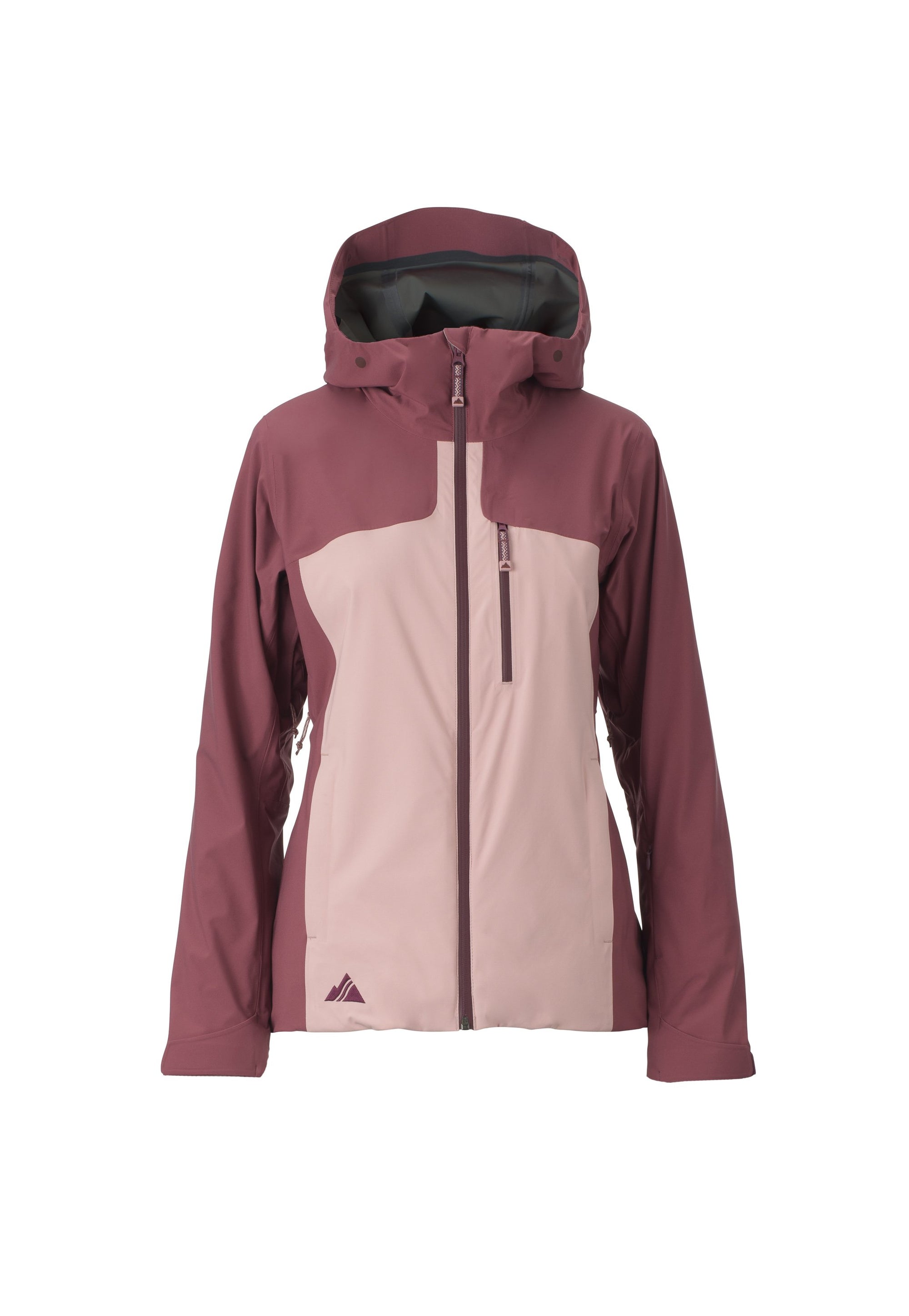 misty pink 2019 women's eden insulated skiing and snowboarding jacket from strafe outerwear