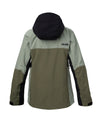 studio image of strafe outerwear 2023 meadow 3l shell jacket in leafy color