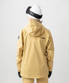 studio on-model image of strafe outerwear 2023 lynx 3l shell pullover in dune color