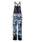 studio image of strafe outerwear 2023 strafe x shredly scarlett bib in tie dye splatter color