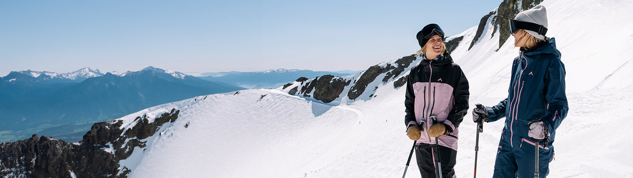 skiing palisades in sickbird suit