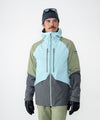 on-model image of strafe outerwear fall/winter 23/24 collection mens nomad jacket in arctic blue