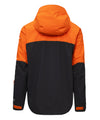 studio image of strafe outerwear 2023 cham 3l shell jacket in tangerine color