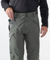 on-model image of strafe outerwear fall/winter 23/24 collection men&#39;s capitol pant in charcoal
