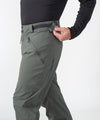 on-model image of strafe outerwear fall/winter 23/24 collection men&#39;s capitol pant in charcoal