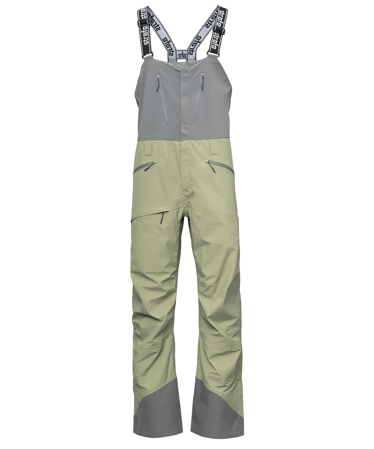 strafe outerwear fall/winter 23/24 collection mens nomad bib pant in moss 