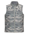 strafe outerwear fall/winter 23/24 collection shadow mountain vest in distressed moss camo