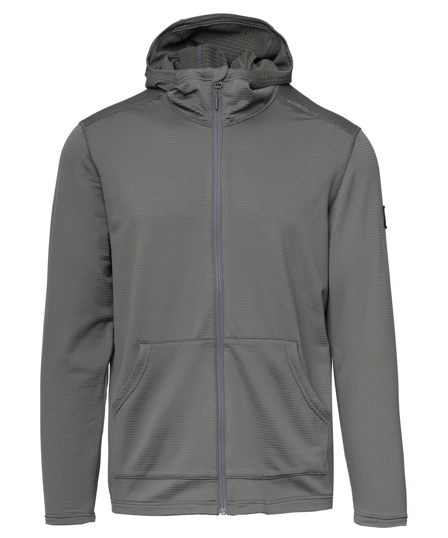 strafe outerwear fall/winter 23/24 collection mens basecamp full zip baselayer in charcoal