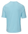 studio image of strafe outerwear summer 2023 ms skyline tech tee in arctic blue