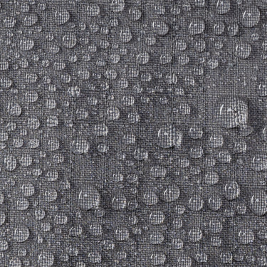 event fabric with repelled water droplets