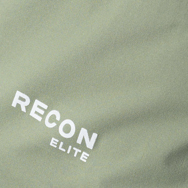 close-up of recon elite fabric with logo