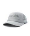 strafe outerwear fall/winter 23/24 collection ski fast trucker hat in frost grey