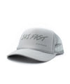 strafe outerwear fall/winter 23/24 collection ski fast trucker hat in frost grey 