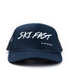 strafe outerwear fall/winter 23/24 collection ski fast trucker hat in new navy