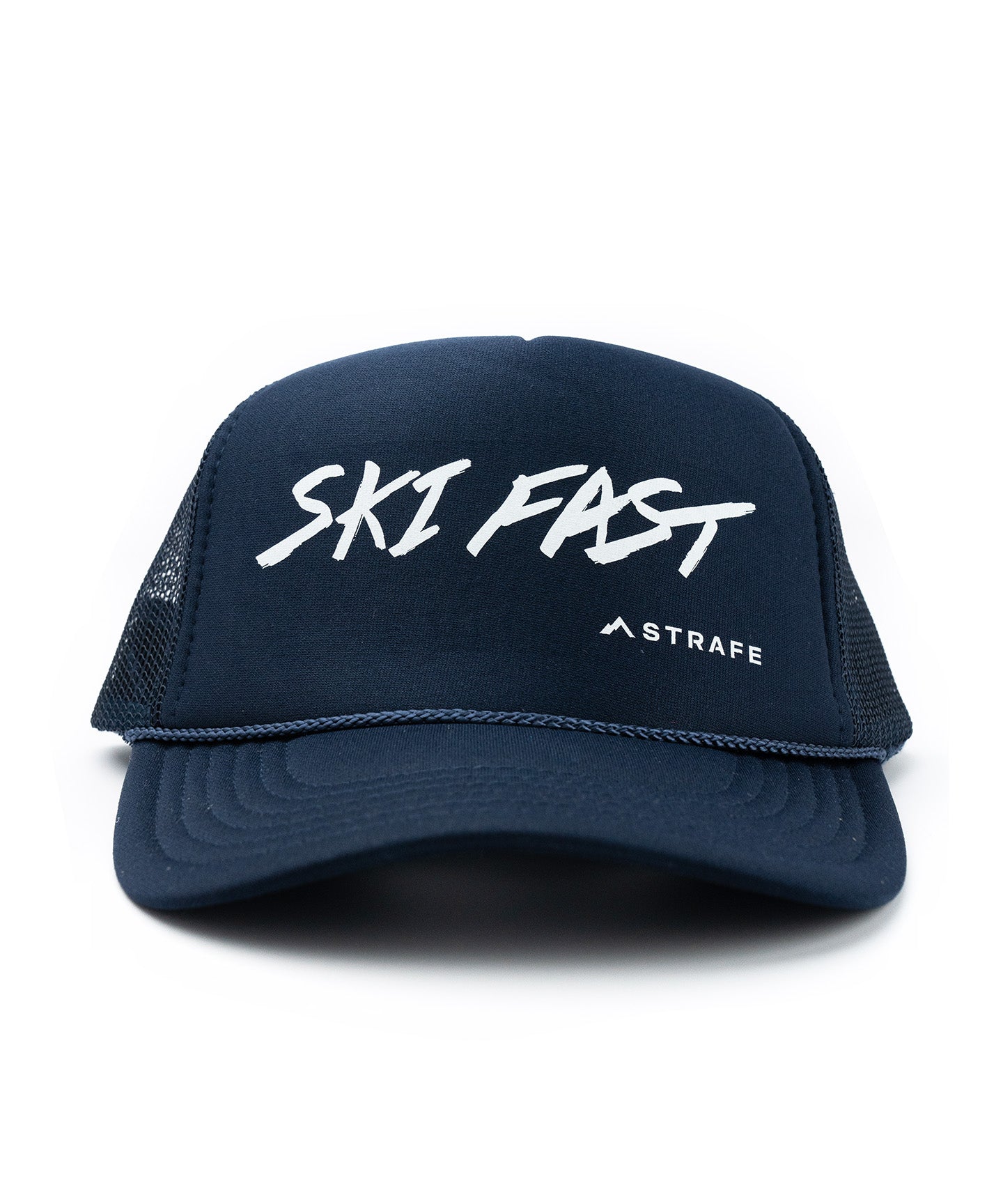 strafe outerwear fall/winter 23/24 collection ski fast trucker hat in black