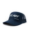 strafe outerwear fall/winter 23/24 collection ski fast trucker hat in new navy