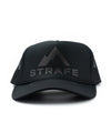 strafe outerwear fall/winter 23/24 collection mega trucker hat in black