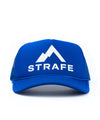 strafe outerwear fall/winter 23/24 collection mega trucker hat in cobalt