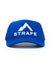 strafe outerwear fall/winter 23/24 collection mega trucker hat in cobalt