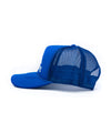 strafe outerwear fall/winter 23/24 collection mega trucker hat in cobalt 