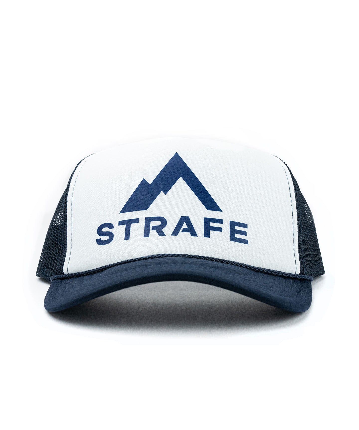 strafe outerwear fall/winter 23/24 collection mega trucker hat in cobalt