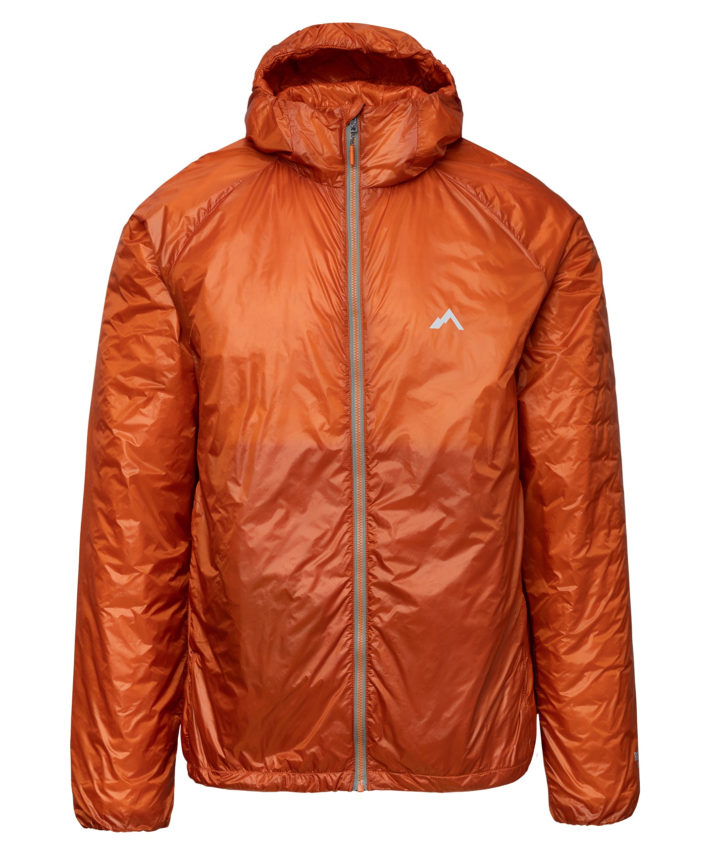strafe outerwear fall/winter 23/24 collection mens ultralight aero hooded insulator in amber 