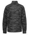 strafe outerwear fall/winter 23/24 collection mens highlands shirt jacket in distressed stealth camo