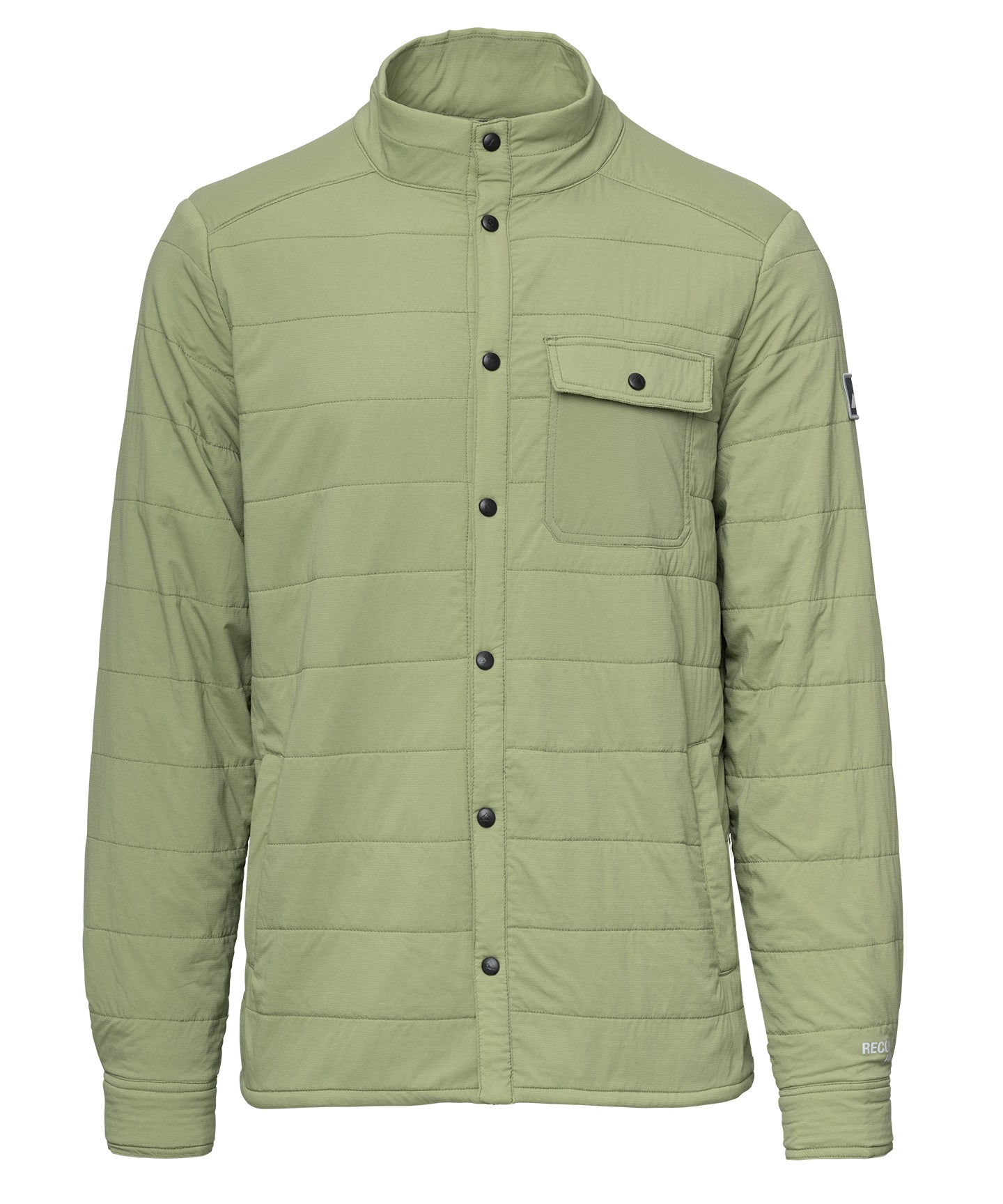 strafe outerwear fall/winter 23/24 collection mens highlands shirt jacket in storm cloud blue 