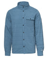 strafe outerwear fall/winter 23/24 collection mens highlands shirt jacket in storm cloud blue