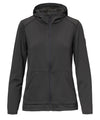 strafe outerwear fall/winter 23/24 collection womens basecamp full zip baselayer in charcoal