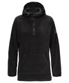 strafe outerwear fall/winter 23/24 collection womens ajax snap fleece mid-layer in black