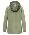 strafe outerwear fall/winter 23/24 collection womens ajax snap fleece mid-layer in moss