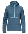 strafe outerwear fall/winter 23/24 collection womens sunnyside pullover in storm cloud blue