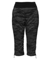 strafe outerwear fall/winter 23/24 collection womens alpha insulator pant in distressed stealth camo