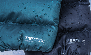 pertex fabric water repellent droplet detail