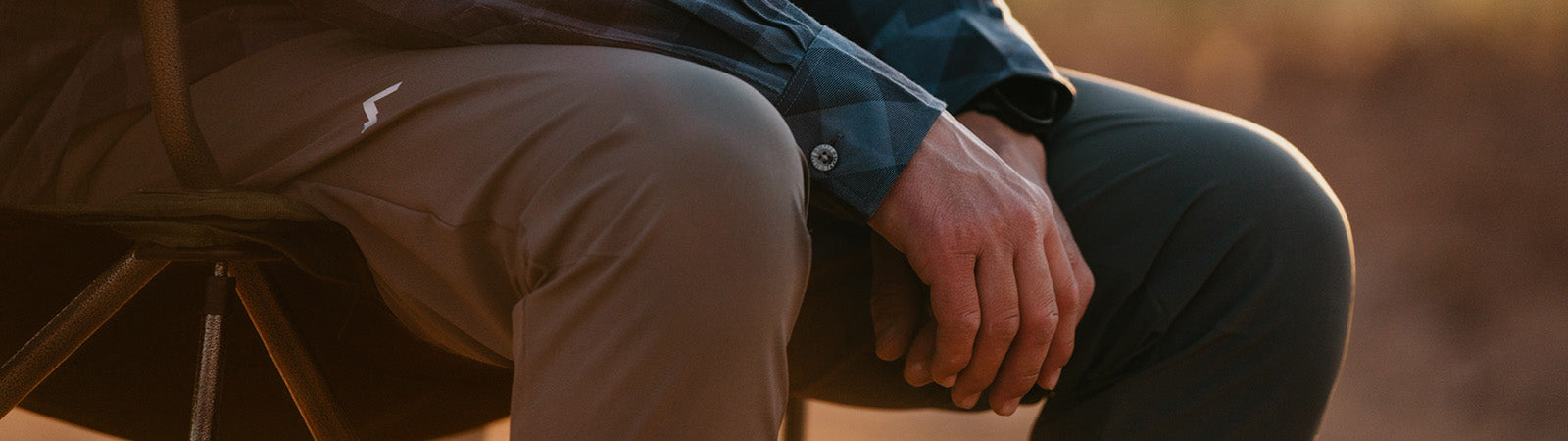 close-up of m's ridgeline jogger