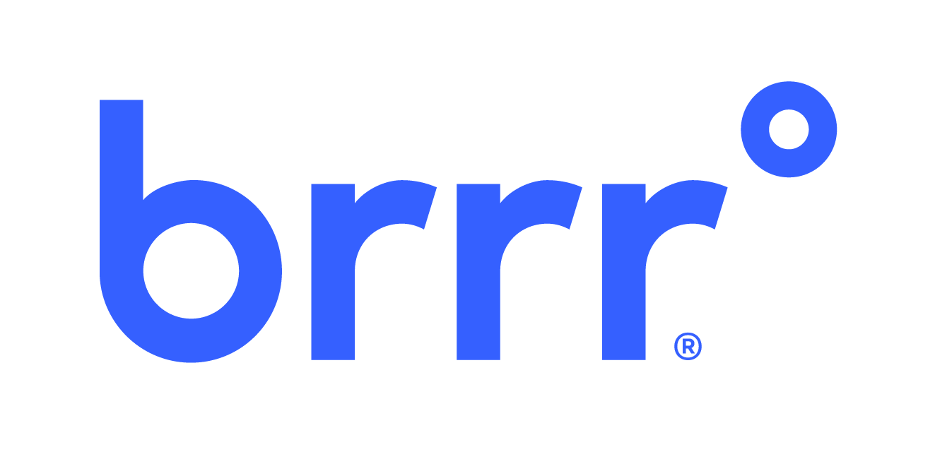 bright blue brrr logo