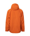 studio image of strafe outerwear 2023 nomad 3l shell jacket in tangerine color