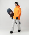 studio image of strafe outerwear 2023 hayden 2l insulated jacket in tangerine color